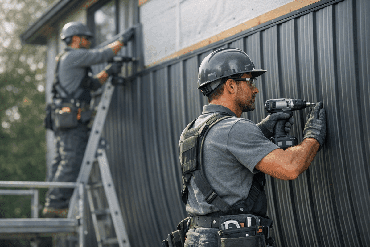 Metal Siding Installation service by POM Siding