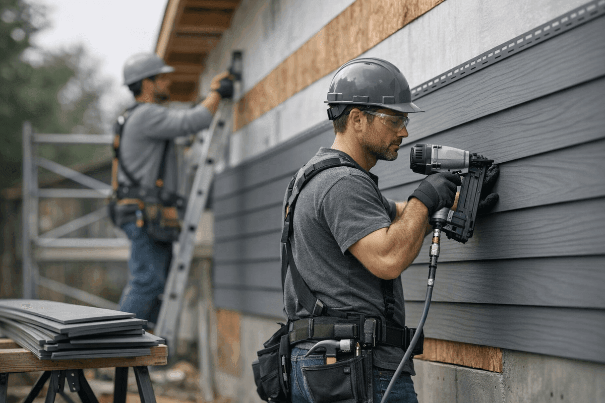 New Construction Siding service by POM Siding