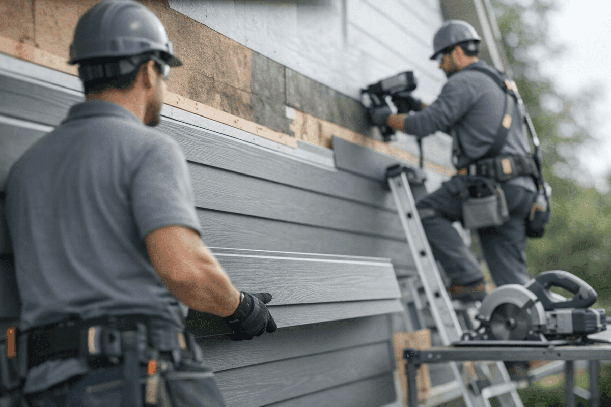 Siding Replacement service by POM Siding