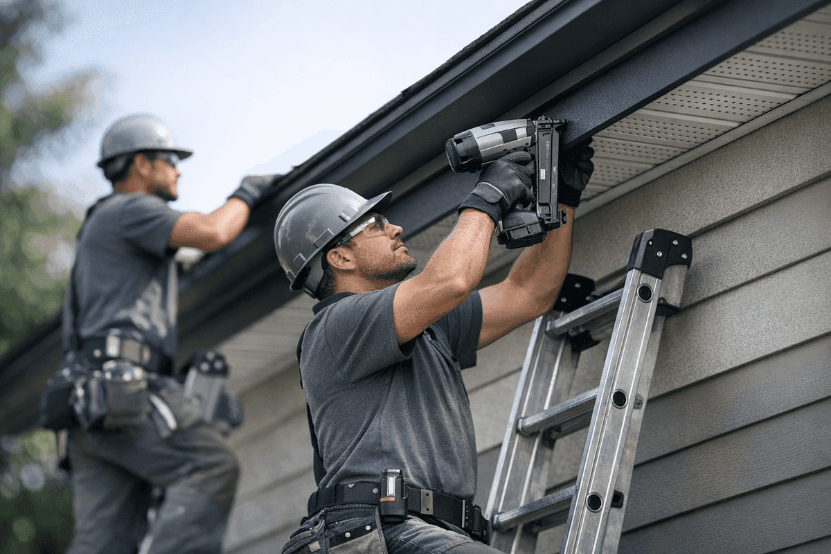 Soffit and Fascia Installation service by POM Siding