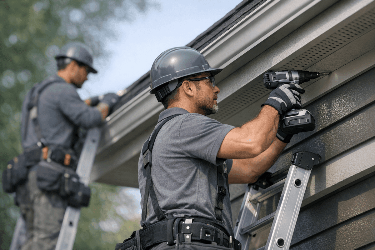 Soffit and Fascia Repair service by POM Siding